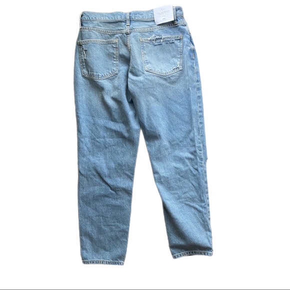 Zara ZW THE DISTRESSED CIGARETTE RELAXED JEANS nwt 36 4 - Picture 12 of 12